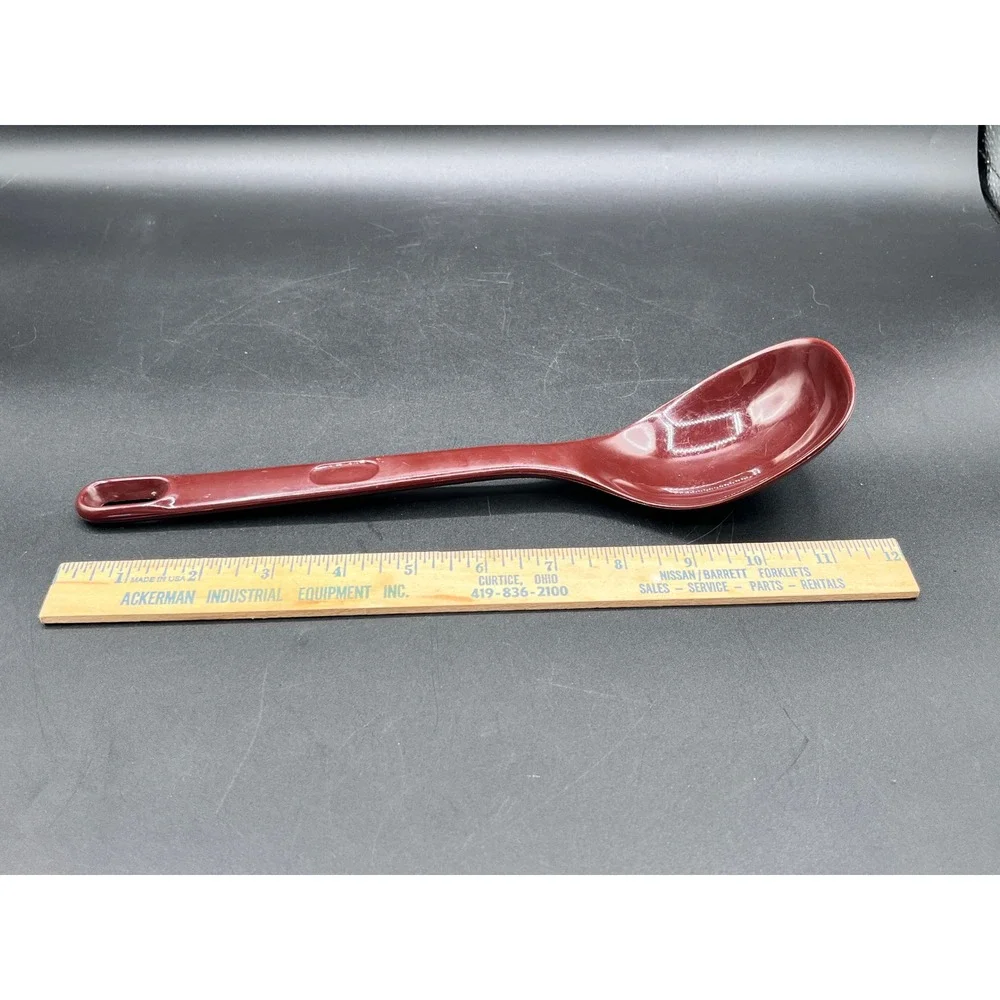 Rubbermaid 7444 Dark Burgundy Brown Plastic Serving‎ Spoon 11.5